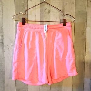 Girls XXL pink sweat shorts